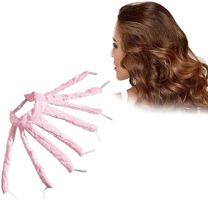 Octopus Curler Heatless Headband, Heatless Hair Curler with Octopus Satin Design Headband, No Heat Curlers Hair Rollers Tools For Women Long Hair Styling Sleeping(PINK)