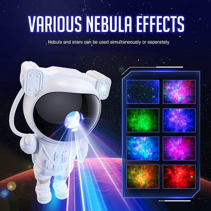 Astronaut Galaxy Projector - 360 Magnetic Head Rotation, Remote Control for Baby Adults Bedroom,Gaming Room,Home Party,Multicolor