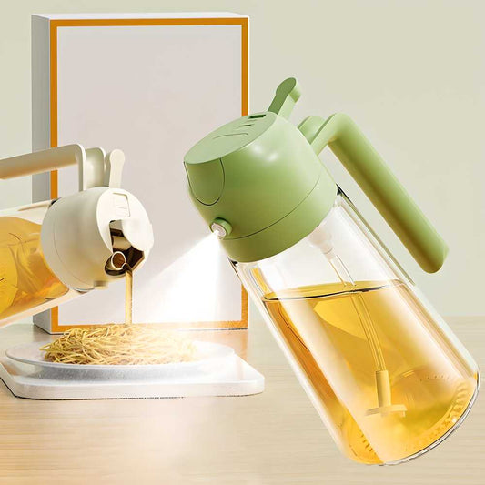 Oil Sprayer for Cooking, Olive Oil Dispenser Bottle, 500ml Portable Sprayer Glass Bottle with Premium Nozzle, Large Capacity Sprayer Mister for Kitchen Air Fryer Salad Baking Frying BBQ Brand: COLBEX