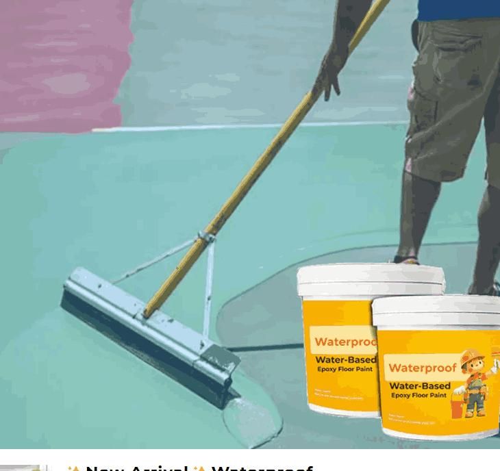 Waterproof Water-Based Epoxy Floor Paint 300ML (Pack of 2),Waterproof Gel Bathroom Roof Top Concrete Wall Water Repellent Waterproof Paint No Leak 300 ML