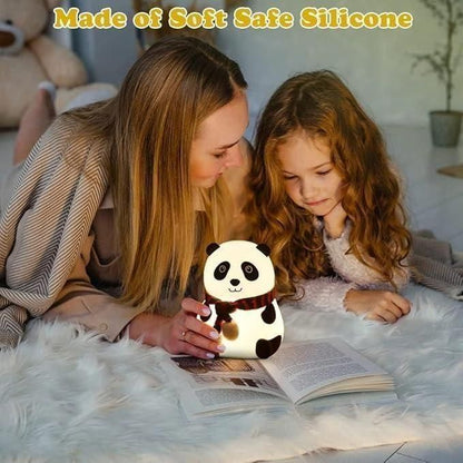 Silicone Panda Touch LED Lamp Night Light Lamp for Kids Gifts for Teen Girls Boys Nightlight Lamp Cute Room Decor Gifts for Girlfriends Item Birthday Gift for Girls/Boys, Colour Changing