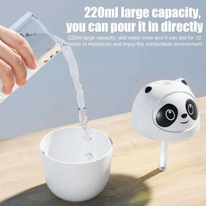 Cute Panda Humidifier | Cool Mist Humidifier for Room Moisture | USB Cool Mist Humidifier | 7 Color Changing Ultrasonic Air Humidifier | Gift Aroma Diffuser For Home, Car, Office, Bedroom. (PANDA)