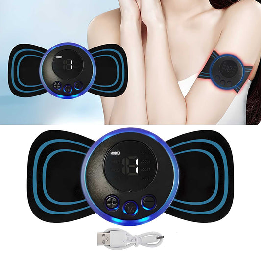 Mini Massager with 8 Modes and 19 Strength Levels,Rechargeable Electric Massager for Shoulder,Arms,Legs,Back Pain for Men and Women