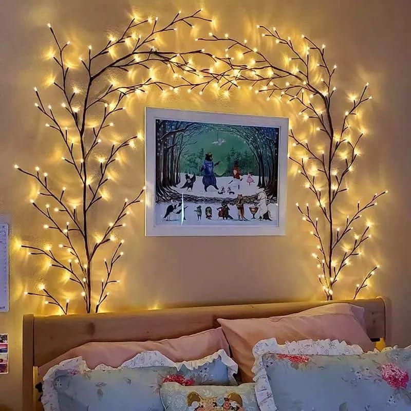 Tree Branch LED Lights,Lights for Home Decoration, LED Lights, Remote Controlled Wall Lights, LED Lights for Home Decoration, Decoration Lights, Wall Lights for Living Room, Christmas Lights (Pack of 1)